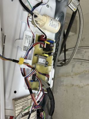 Washer control and wiring repair by Meteor Appliance Repair